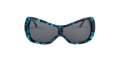 BACKSTAGE MELODY Green sunglasses – front view
