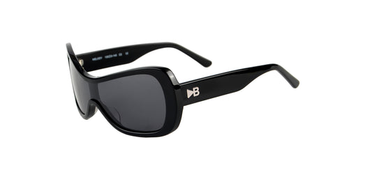 BACKSTAGE MELODY Black rave sunglasses – angled view